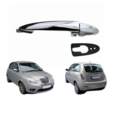 DX_SCRITTA_LOGO.jpg Maniglia Esterna Anteriore Destra Per Lancia Ypsilon Dal 2003 Al 2006