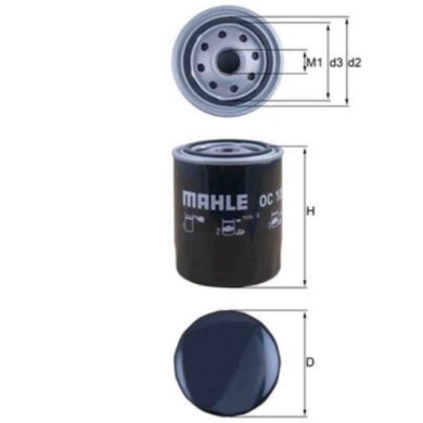 NEUTRO.jpg Filtro olio OC 105 KNECHT per VW VOLVO