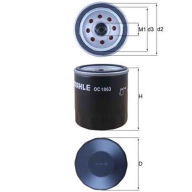 NEUTRO.jpg Filtro olio OC 1063 KNECHT per FORD LAND ROVER JAGUAR MORGAN MAXUS