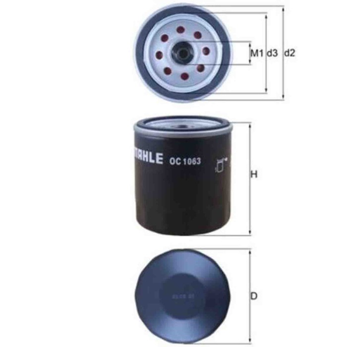 NEUTRO.jpg Filtro olio OC 1063 KNECHT per FORD LAND ROVER JAGUAR MORGAN MAXUS