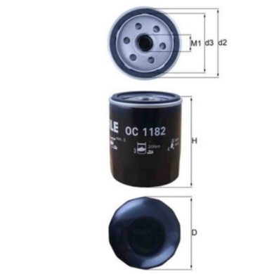 NEUTRO.jpg Filtro olio OC 1182 KNECHT per MAZDA