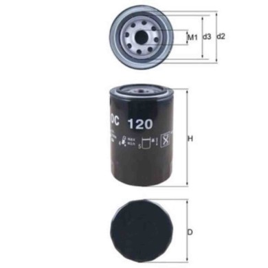 NEUTRO.jpg Filtro olio OC 120 KNECHT per VW TOYOTA NISSAN DAIHATSU