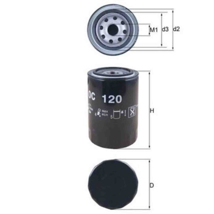 NEUTRO.jpg Filtro olio OC 120 KNECHT per VW TOYOTA NISSAN DAIHATSU