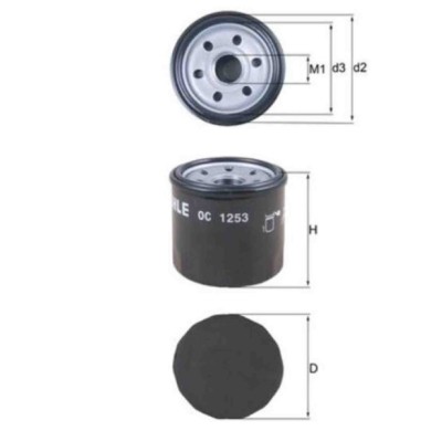 NEUTRO.jpg Filtro olio OC 1253 KNECHT per OPEL CHEVROLET SUZUKI DAEWOO DAIHATSU PIAGGIO
