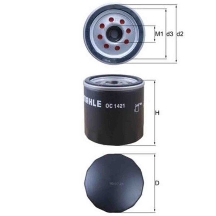 NEUTRO.jpg Filtro olio OC 1421 KNECHT per OPEL CHEVROLET CADILLAC