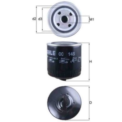 NEUTRO.jpg Filtro olio OC 145 KNECHT per VW SEAT SKODA