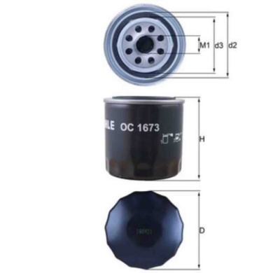 NEUTRO.jpg Filtro olio OC 1673 KNECHT per HYUNDAI KIA SUBARU GENESIS