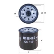 Filtro olio OC 195 KNECHT per FORD NISSAN SUZUKI HYUNDAI DACIA KIA MAZDA SUBARU