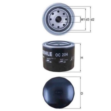 NEUTRO.jpg Filtro olio OC 204 KNECHT per OPEL VOLVO SAAB DAF