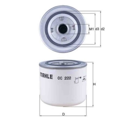 NEUTRO.jpg Filtro olio OC 222 KNECHT per VOLVO ALFA ROMEO LANCIA