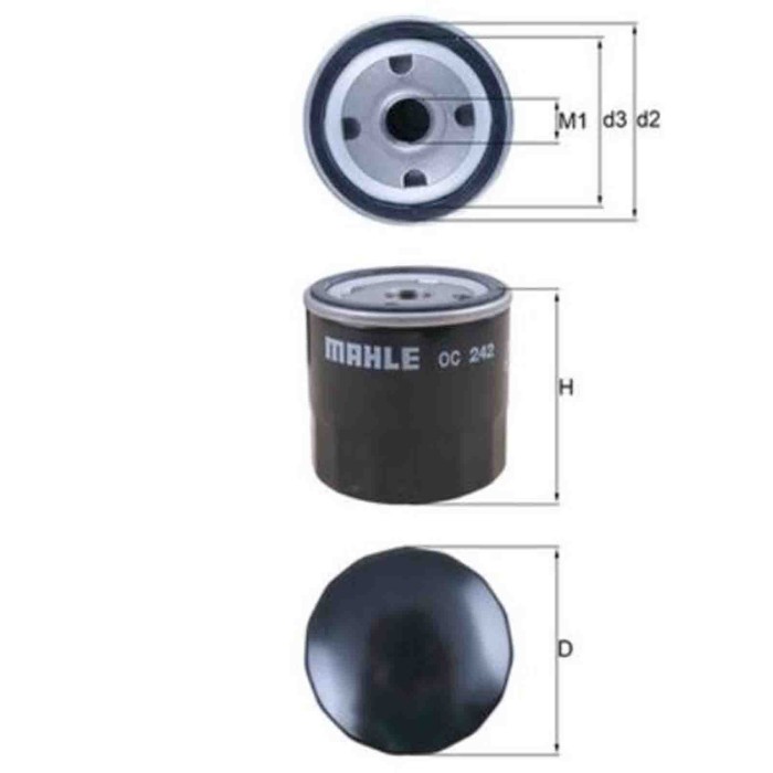 NEUTRO.jpg Filtro olio OC 242 KNECHT per OPEL