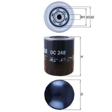 NEUTRO.jpg Filtro olio OC 248 KNECHT per RENAULT PEUGEOT CITROEN OPEL FIAT ALFA ROMEO IVECO