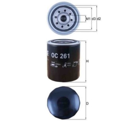 NEUTRO.jpg Filtro olio OC 261 KNECHT per MERCEDES-BENZ LAND ROVER ROVER MORGAN CARBODIES