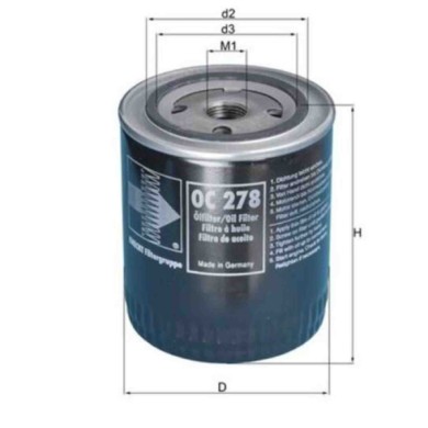 NEUTRO.jpg Filtro olio OC 278 KNECHT per OPEL