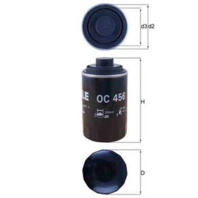NEUTRO.jpg Filtro olio OC 456 KNECHT per AUDI VW SEAT SKODA