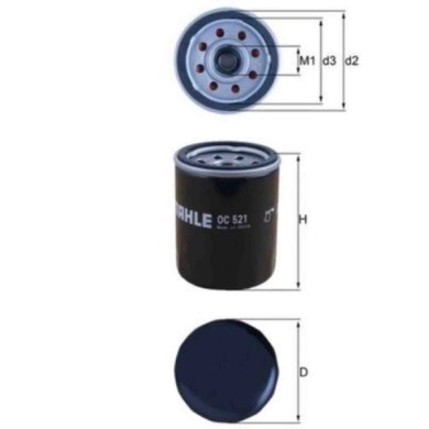 NEUTRO.jpg Filtro olio OC 521 KNECHT per HYUNDAI KIA