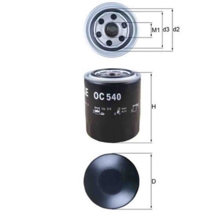 NEUTRO.jpg Filtro olio OC 540 KNECHT per HYUNDAI KIA