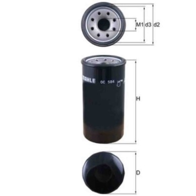 NEUTRO.jpg Filtro olio OC 584 KNECHT per OPEL ISUZU