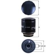NEUTRO.jpg Filtro olio OC 593/3 KNECHT per AUDI VW SEAT SKODA