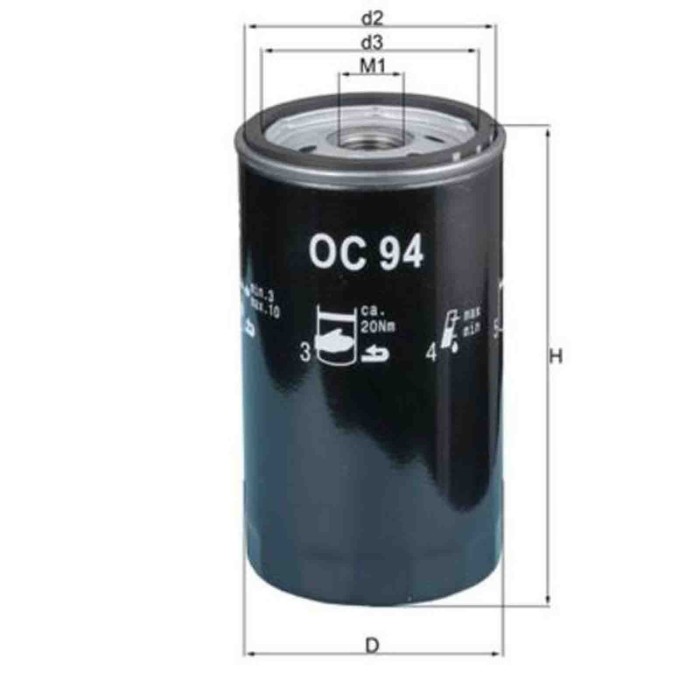 NEUTRO.jpg Filtro olio OC 94 KNECHT per FORD
