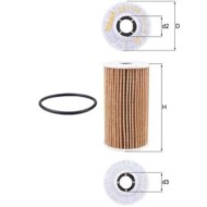 Filtro olio OX 1138D KNECHT per LAND ROVER JAGUAR