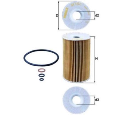 NEUTRO.jpg Filtro olio OX 127/1D KNECHT per BMW BERTONE