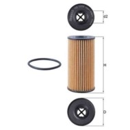 Filtro olio OX 1308D KNECHT per RENAULT MERCEDES-BENZ FIAT NISSAN DACIA