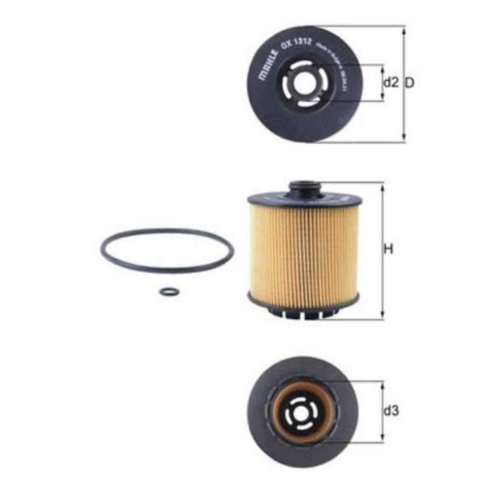 NEUTRO.jpg Filtro olio OX 1312D KNECHT per VOLVO LYNK & CO