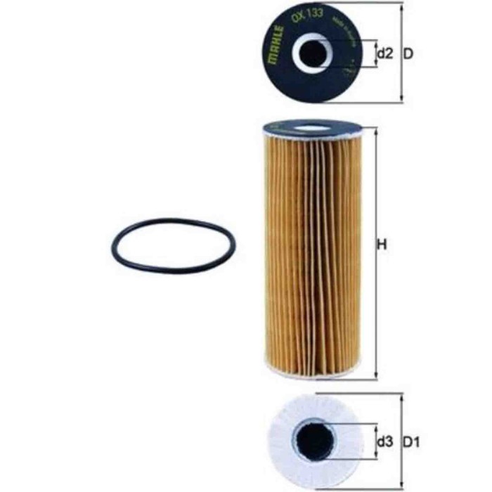 NEUTRO.jpg Filtro olio OX 133D KNECHT per VW MERCEDES-BENZ DAEWOO SSANGYONG PUCH