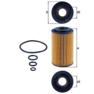Filtro olio OX 153/7D KNECHT per MERCEDES-BENZ PUCH