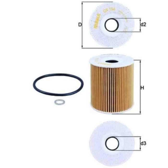 NEUTRO.jpg Filtro olio OX 156D KNECHT per BMW LAND ROVER