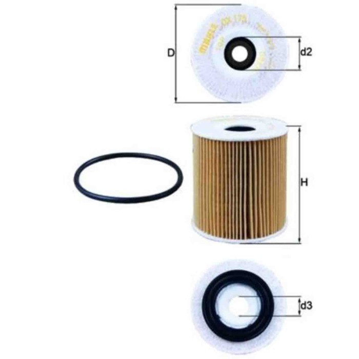 NEUTRO.jpg Filtro olio OX 175D KNECHT per FIAT NISSAN JEEP MINI CHRYSLER