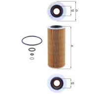 Filtro olio OX 177/3D KNECHT per BMW