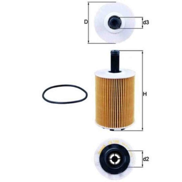 NEUTRO.jpg Filtro olio OX 188D KNECHT per AUDI VW FORD SEAT JEEP SKODA MITSUBISHI CHRYSLER