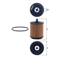 Filtro olio OX 258D KNECHT per OPEL FIAT CHEVROLET ALFA ROMEO SAAB CADILLAC