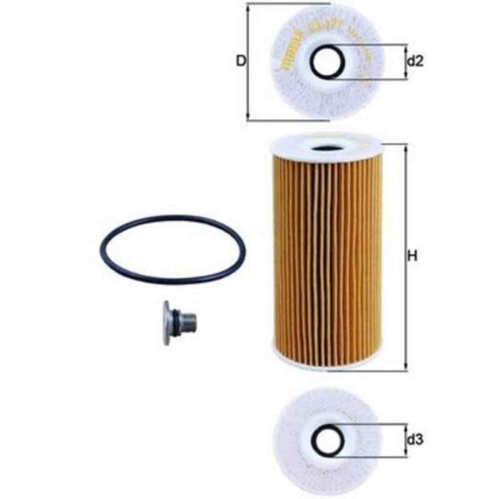 NEUTRO.jpg Filtro olio OX 377D KNECHT per HYUNDAI KIA GENESIS