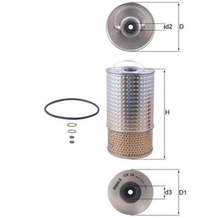 NEUTRO.jpg Filtro olio OX 38D KNECHT per MERCEDES-BENZ DAEWOO SSANGYONG PUCH