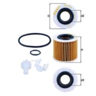 Filtro olio OX 416D2 KNECHT per TOYOTA SUBARU DAIHATSU ASTON MARTIN