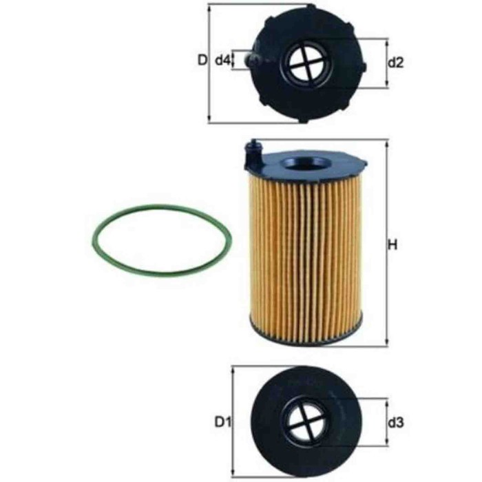 NEUTRO.jpg Filtro olio OX 420D KNECHT per AUDI VW PORSCHE