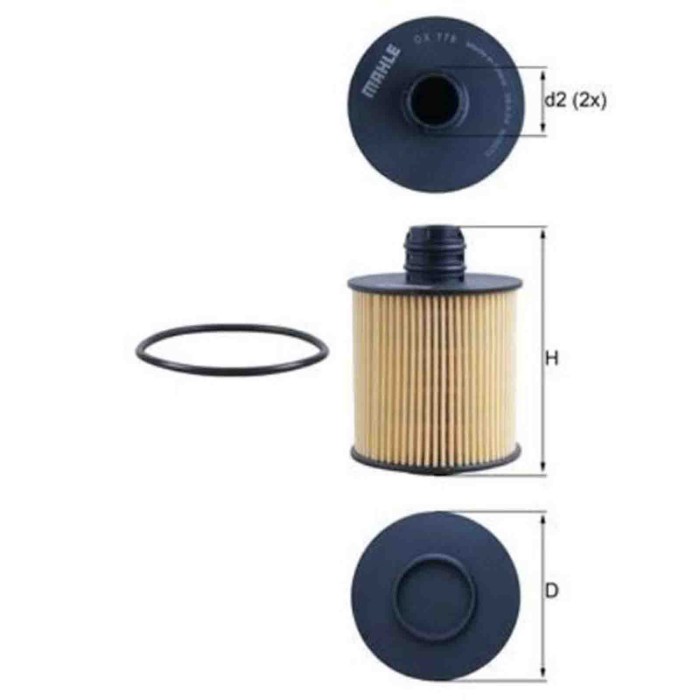 NEUTRO.jpg Filtro olio OX 779D KNECHT per OPEL FIAT JEEP SUZUKI ALFA ROMEO LANCIA