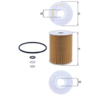 Filtro olio OX 355/3D KNECHT per OPEL CHEVROLET HYUNDAI
