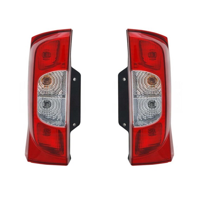 FT9074153_FT9074154_1.jpg Coppia Fanali Posteriori Destro + Sinistro Senza Porta Lampada Per Citroen Nemo Dal 2008 Al 2016