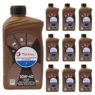 TOT2.jpg Total Classic 7 10w40 Kit Promo 10 Litri Olio Motore Auto Benzina Diesel E Furgoni Leggeri