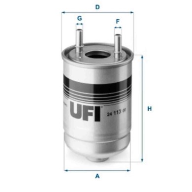 NEUTRO.jpg Filtro carburante 24.113.00 UFI per RENAULT SUZUKI