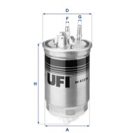 Filtro carburante 24.412.00 UFI per FIAT