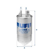 Filtro carburante 24.ONE.00 UFI per FORD FIAT