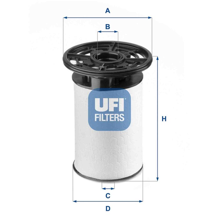 NEUTRO.jpg Filtro carburante 26.076.01 UFI per FIAT ALFA ROMEO