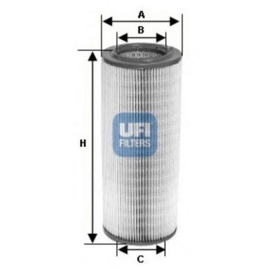 NEUTRO.jpg Filtro aria 27.710.00 UFI per FIAT