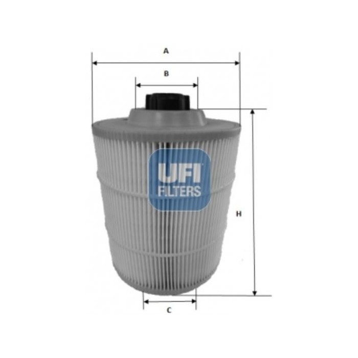 NEUTRO.jpg Filtro aria 27.A00.00 UFI per FORD