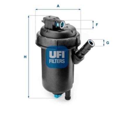 NEUTRO.jpg Filtro carburante 55.139.00 UFI per FIAT